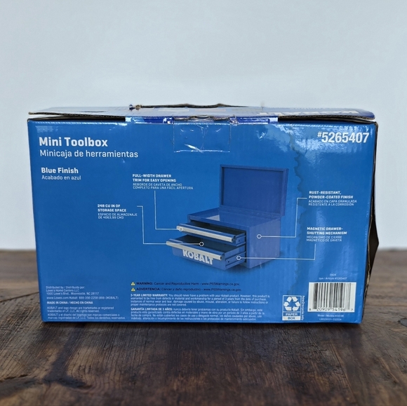 Kobalt Blue Mini Toolbox - Picture 5 of 6